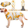 Picture of Kuoser Recovery Suit for Dogs Cats After Surgery, Professional Pet Recovery Shirt Dog Abdominal Wounds Bandages, Substitute E-Collar & Cone,Prevent Licking Dog Onesies Pet Surgery Recovery Suit