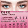 Picture of Venus Lash Clusters Kit 5-16mm False Eyelashes Clusters-Eyelash Clusters Natural Lashes DIY Lash Extensions Kit -Fake Eyelashes Clusters Wispy Lash Clusters with Invisible Lash Band & Bottom Lashes