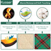 Picture of Kuoser Warm Dog Coat, Reversible Dog Jacket Waterproof Dog Winter Coat British Style Plaid Dog Clothes Pet Dog Cold Weather Coats Cozy Snow Jacket Vest for Small Medium Large Dogs Christmas Green 3XL