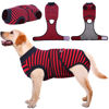 Picture of Kuoser Recovery Suit for Dogs Cats After Surgery, Professional Pet Recovery Shirt Dog Abdominal Wounds Bandages, Substitute E-Collar & Cone,Prevent Licking Dog Onesies Pet Surgery Recovery Suit