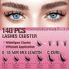 Picture of Fairy Lash Clusters Kit 8-18mm False Eyelashes Clusters - WideSpan Eyelash Clusters Wet-Look Manga DIY Lash Extensions Kit- Individual Fake Eyelashes Clusters Lash Clusters with Invisible Lash Band