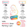 Picture of Moogco The Original Silver Nursing Cups - Nipple Shields for Nursing Newborn - Breastfeeding Essentials - Newborn Essentials Must Haves - Nipple Covers Breastfeeding - 925 Silver