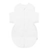 Picture of Happiest Baby SNOO Sleep Sack - 100% Organic Cotton Baby Swaddle Blanket - Doctor Designed Promotes Healthy Hip Development (White, Small)