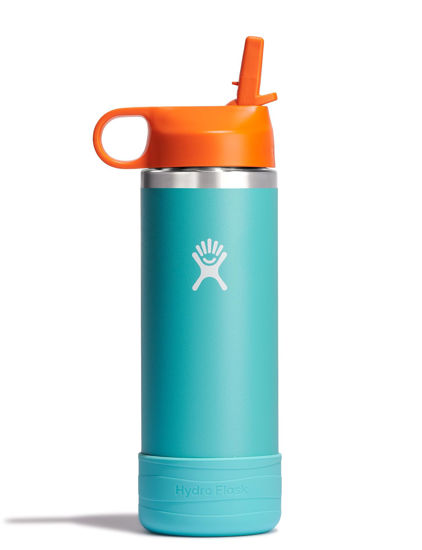 Picture of Hydro Flask 18 Oz Kids Wide Mouth Straw Cap And Boot Seaspray