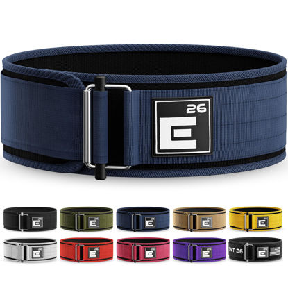 Picture of Self-Locking Weight Lifting Belt - Premium Weightlifting Belt for Serious Functional Fitness, Weight Lifting, and Olympic Lifting Athletes - Lifting Support for Men and Women (X-Large, Midnight Blue)