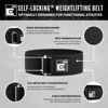 Picture of Self-Locking Weight Lifting Belt - Premium Weightlifting Belt for Serious Functional Fitness, Power Lifting, and Olympic Lifting Athletes (Extra Large, Black)