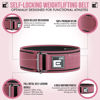 Picture of Self-Locking Weight Lifting Belt,Premium Weightlifting Belt for Serious Functional Fitness, Weight Lifting, and Olympic Lifting Athletes,Deadlift Training Belt (Small, Miami Pink)