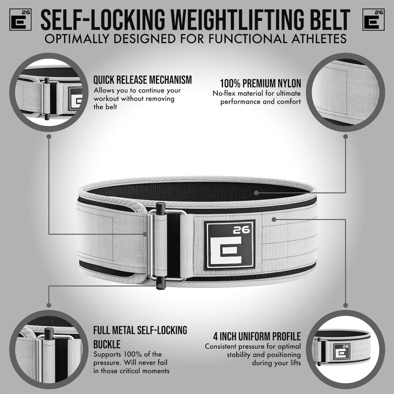 Getuscart- Self-locking Weight Lifting Belt 