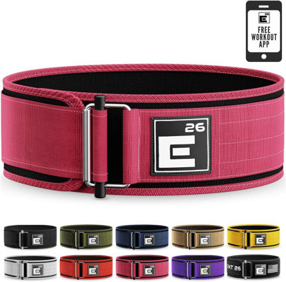 Picture of Self-Locking Weight Lifting Belt,Premium Weightlifting Belt for Serious Functional Fitness, Weight Lifting, and Olympic Lifting Athletes,Deadlift Training Belt (Extra Small, Miami Pink)