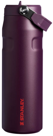 Picture of Stanley IceFlow Flip Straw 2.0 Water Bottle 24 OZ | Built-In Straw with Larger Opening | Lightweight & Leak-Resistant | Insulated Stainless Steel | BPA-Free | Plum