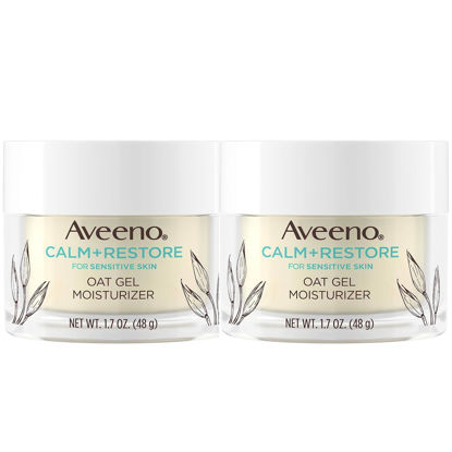 Picture of Aveeno Calm + Restore Triple Oat Hydrating Face Serum for Sensitive Skin Gentle and Lightweight Facial Serum to Smooth and Fortify Skin Hypoallergenic, Fragrance & Paraben-Free,1.7 fl. Oz (Pack of 2)