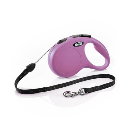 Picture of Flexi New Classic Retractable Dog Leash (Cord), 26 ft, Small, Pink