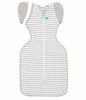 Picture of Love to Dream Swaddle Up Transition Swaddle, Patented Zip-Off Wings, Gently Help Baby Transition from being Swaddled to Arms Free when showing signs of rolling, 1.0 TOG, 13-19 lbs, Gray