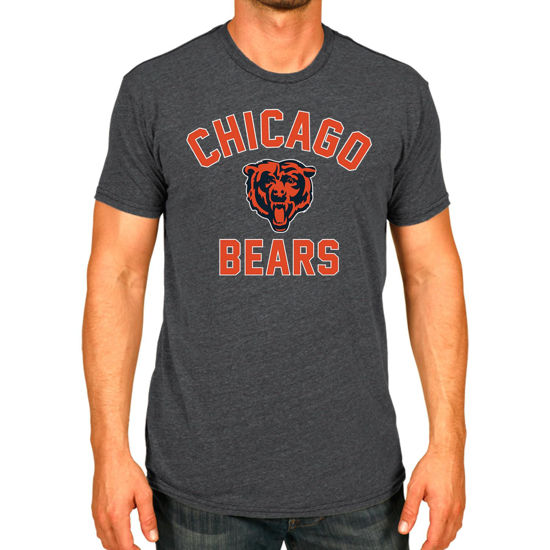 Picture of Team Fan Apparel NFL Adult Gameday T-Shirt - Cotton Blend - Tagless - Semi-Fitted - Unleash Your Team Spirit During Game Day (Chicago Bears - Heathered Charcoal, Adult Small)