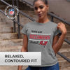 Picture of Team Fan Apparel NFL Gameday Women's Relaxed Fit T-Shirt - Rib Neck Contour - Tagless Short Sleeve Tee - Stay Cool & Stylish (Tampa Bay Buccaneers - Gray, Womens X-Large)