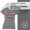 Picture of Team Fan Apparel NFL Gameday Women's Relaxed Fit T-Shirt - Rib Neck Contour - Tagless Short Sleeve Tee - Stay Cool & Stylish (Tampa Bay Buccaneers - Gray, Womens X-Large)