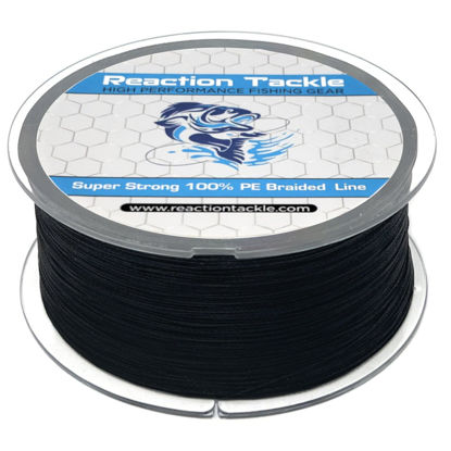 Picture of Reaction Tackle Braided Fishing Line NO Fade Black 100LB 1000yd