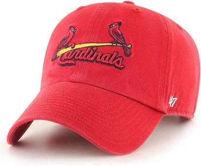 Picture of 47 MLB Cooperstown Clean Up Adjustable Hat, Adult (St. Louis Cardinals Cooperstown Red)