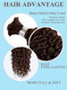 Picture of Chocolate Brown Braiding Hair 100g 14 Inch Deep Water Wave Bulk Human Hair for Braiding 2 Bundle 10A Brazilian Virgin Curly Hair Extensions for Boho Braids Wet and Wavy Color 4 Human Braiding Hair