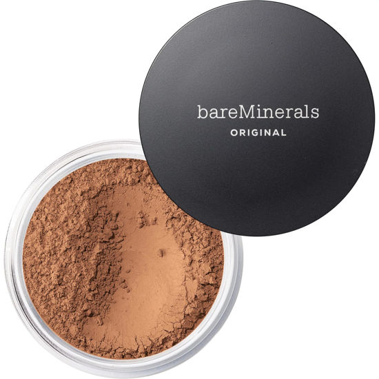 Picture of bareMinerals Original Loose Powder Foundation SPF 15, Lightweight Mineral Loose Powder Foundation Makeup, Buildable Coverage, Talc Free, Vegan (Tan 19)