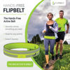 Picture of FlipBelt Reflective Running Belt Reflective Neon Yellow, Small