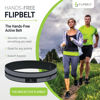 Picture of FlipBelt Reflective Running Belt Reflective Black, Extra Large