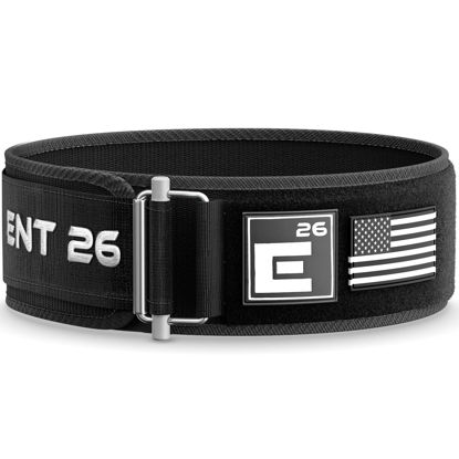 Picture of Self-Locking Weight Lifting Belt,Premium Weightlifting Belt for Serious Functional Fitness, Power Lifting,Training Belts for Men and Women (Extra Small, Black Custom Patch)