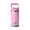 Picture of YETI Rambler Jr. 12 oz Kids Bottle, with Straw Cap, Power Pink