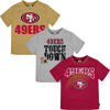 Picture of Gerber Unisex Baby NFL 3 Pack Short Sleeve Fan Tee Shirt, Team Color, 4T