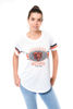 Picture of Ultra Game NFL Chicago Bears Womenss Soft Mesh Jersey Varsity Tee Shirt, White, Medium