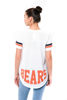 Picture of Ultra Game NFL Chicago Bears Womenss Soft Mesh Jersey Varsity Tee Shirt, White, Medium