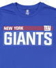 Picture of New Era mens NFL Measured Dri-Tek Long Sleeve Pro Football Tagless T-Shirt, New York Giants Royal, X-Large