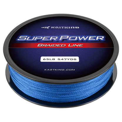 Picture of KastKing Superpower Braided Fishing Line,Ocean Blue,40 LB,1097 Yds