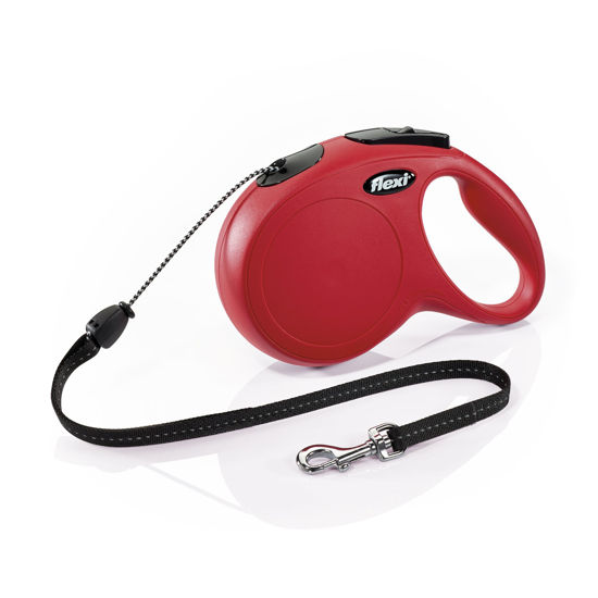 Picture of Flexi New Classic Retractable Dog Leash (Cord), 26 ft, Medium, Red