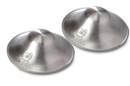 Picture of Moogco 999k - The Original Silver Nursing Cups - 999k Silver Cups - Nipple Shields for Nursing Newborn - Newborn Essentials Must Haves - Nipple Covers Breastfeeding - 999 Silver