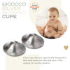 Picture of Moogco 999k - The Original Silver Nursing Cups - 999k Silver Cups - Nipple Shields for Nursing Newborn - Newborn Essentials Must Haves - Nipple Covers Breastfeeding - 999 Silver