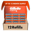 Picture of Gillette Fusion5 Mens Razor Blade Refills, 12 Count, Lubrastrip for a More Comfortable Shave