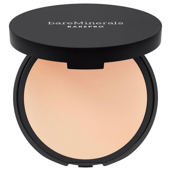 Picture of bareMinerals Barepro 16HR Skin-Perfecting Powder Foundation, Matte Pressed Powder Foundation Full Coverage with Plant-Based Squalene, Oil Control, Vegan