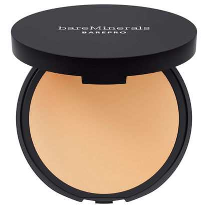 Picture of bareMinerals Barepro 16HR Skin-Perfecting Powder Foundation, Matte Pressed Powder Foundation Full Coverage with Plant-Based Squalene, Oil Control, Vegan