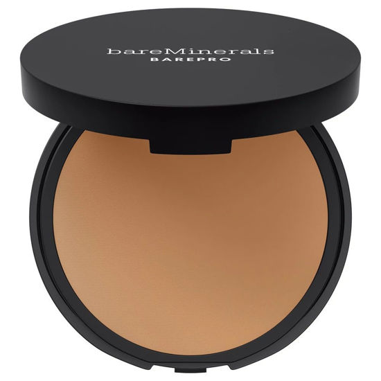 Picture of bareMinerals Barepro 16HR Skin-Perfecting Powder Foundation, Matte Pressed Powder Foundation Full Coverage with Plant-Based Squalene, Oil Control, Vegan