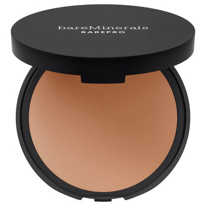 Picture of bareMinerals Barepro 16HR Skin-Perfecting Powder Foundation, Matte Pressed Powder Foundation Full Coverage with Plant-Based Squalene, Oil Control, Vegan