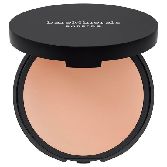 Picture of bareMinerals Barepro 16HR Skin-Perfecting Powder Foundation, Matte Pressed Powder Foundation Full Coverage with Plant-Based Squalene, Oil Control, Vegan