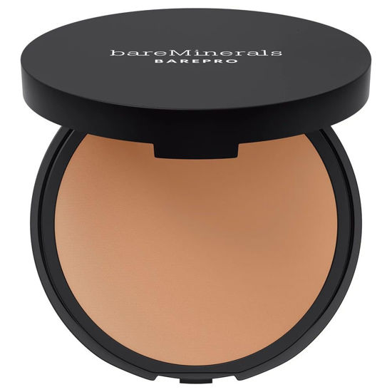 Picture of bareMinerals Barepro 16HR Skin-Perfecting Powder Foundation, Matte Pressed Powder Foundation Full Coverage with Plant-Based Squalene, Oil Control, Vegan