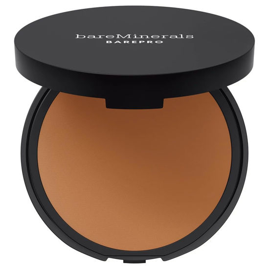 Picture of bareMinerals Barepro 16HR Skin-Perfecting Powder Foundation, Matte Pressed Powder Foundation Full Coverage with Plant-Based Squalene, Oil Control, Vegan