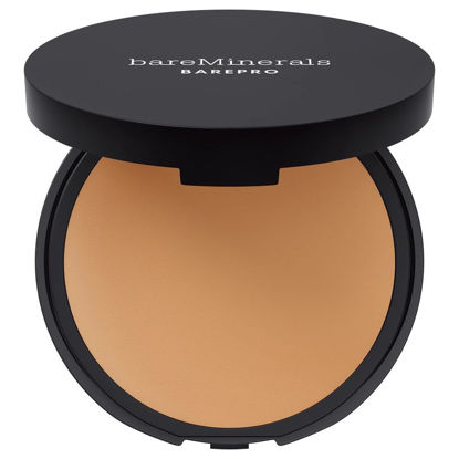 Picture of bareMinerals Barepro 16HR Skin-Perfecting Powder Foundation, Matte Pressed Powder Foundation Full Coverage with Plant-Based Squalene, Oil Control, Vegan