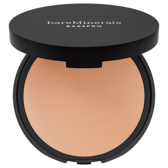 Picture of bareMinerals Barepro 16HR Skin-Perfecting Powder Foundation, Matte Pressed Powder Foundation Full Coverage with Plant-Based Squalene, Oil Control, Vegan