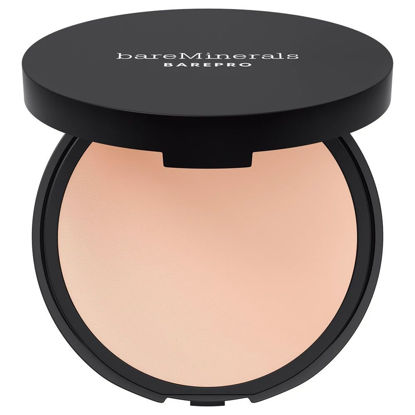 Picture of bareMinerals Barepro 16HR Skin-Perfecting Powder Foundation, Matte Pressed Powder Foundation Full Coverage with Plant-Based Squalene, Oil Control, Vegan