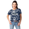 Picture of FOCO Women's NFL Team Ladies Fashion Crop Top Shirt, Tie-Dye Big Logo, Small