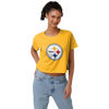 Picture of FOCO Pittsburgh Steelers NFL Womens Alternate Team Color Crop Top