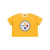 Picture of FOCO Pittsburgh Steelers NFL Womens Alternate Team Color Crop Top